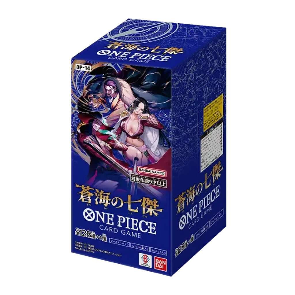 OP-14 The Azure Sea’s Seven Sealed Case (12 boxes) Japanese ONE PIECE CARD 1 OP-14 The Azure Sea’s Seven Sealed Case (12 boxes) Japanese ONE PIECE CARD