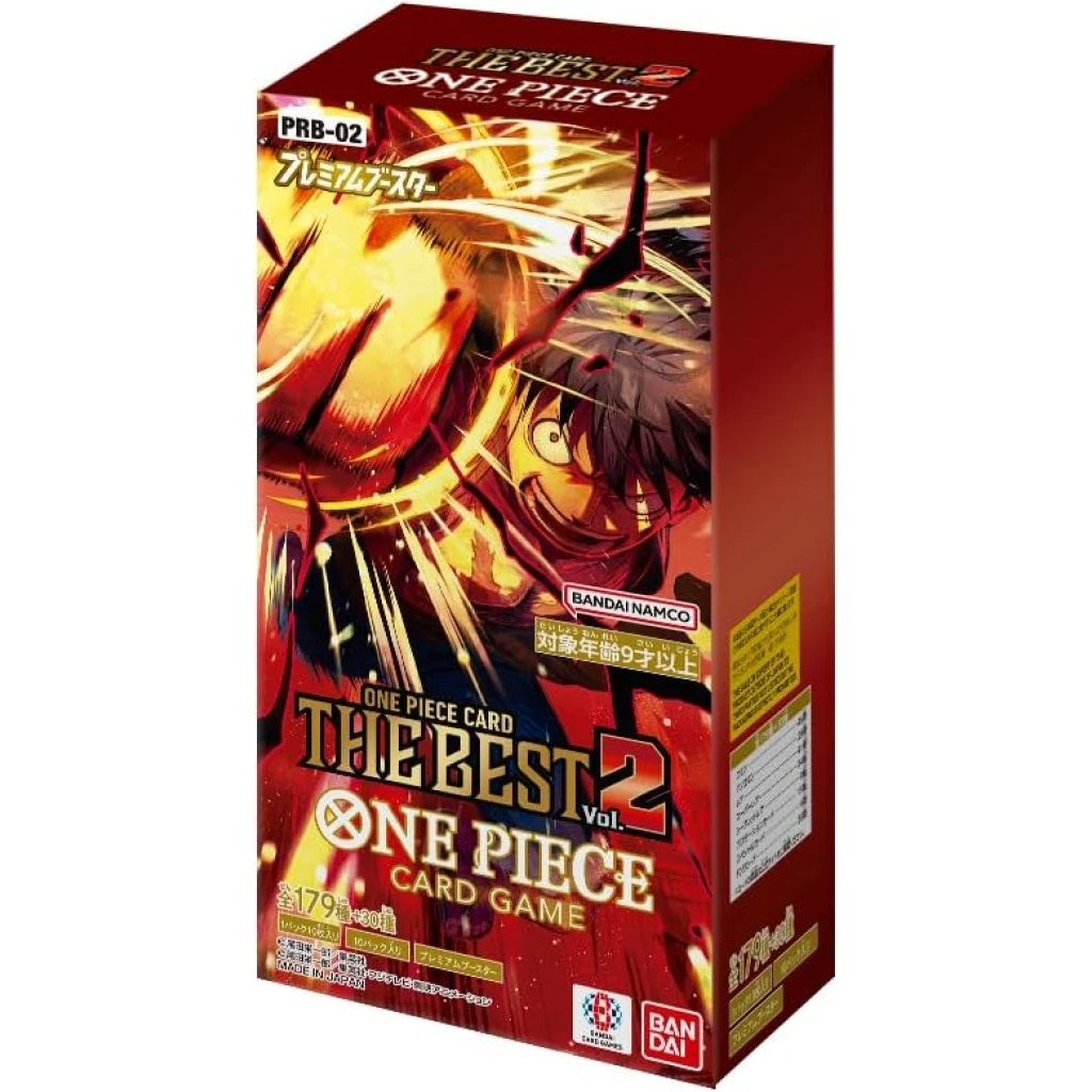 PRB-02 ONE PIECE CARD THE BEST vol.2 Sealed Case (20 boxes) Japanese ONE PIECE CARD 1 PRB-02 ONE PIECE CARD THE BEST vol.2 Sealed Case (20 boxes) Japanese ONE PIECE CARD