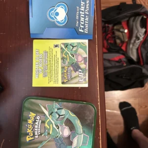 Home 29 Pokemon Emerald Version Pre Order Collectors Tin Box With VIP Id Card RARE!