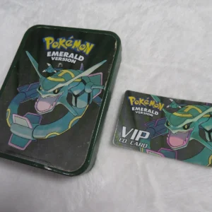 Home 21 Pokemon Emerald Version Pre Order Collectors Tin Box With VIP Id Card RARE!